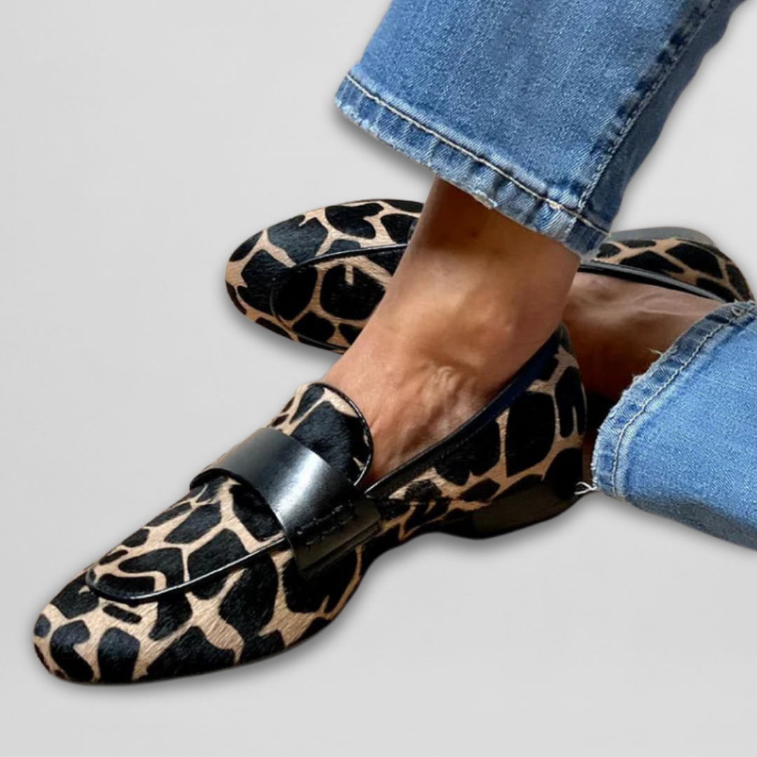 Elaine - Animal-Patterned Loafer