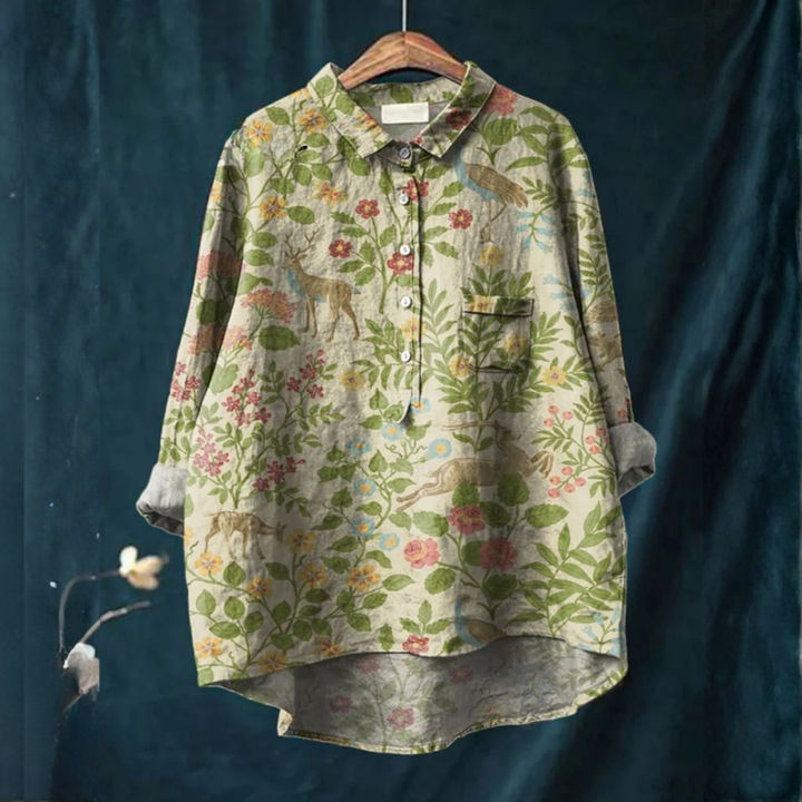 Emery | Floral Forest Shirt