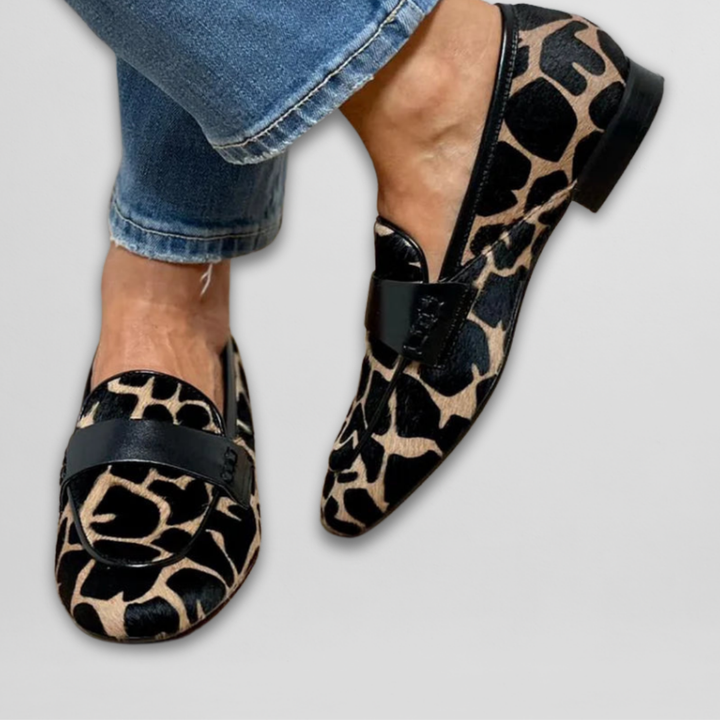 Elaine - Animal-Patterned Loafer