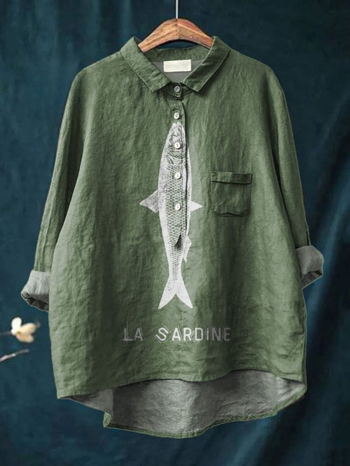 Devon | Sardine Graphic Shirt