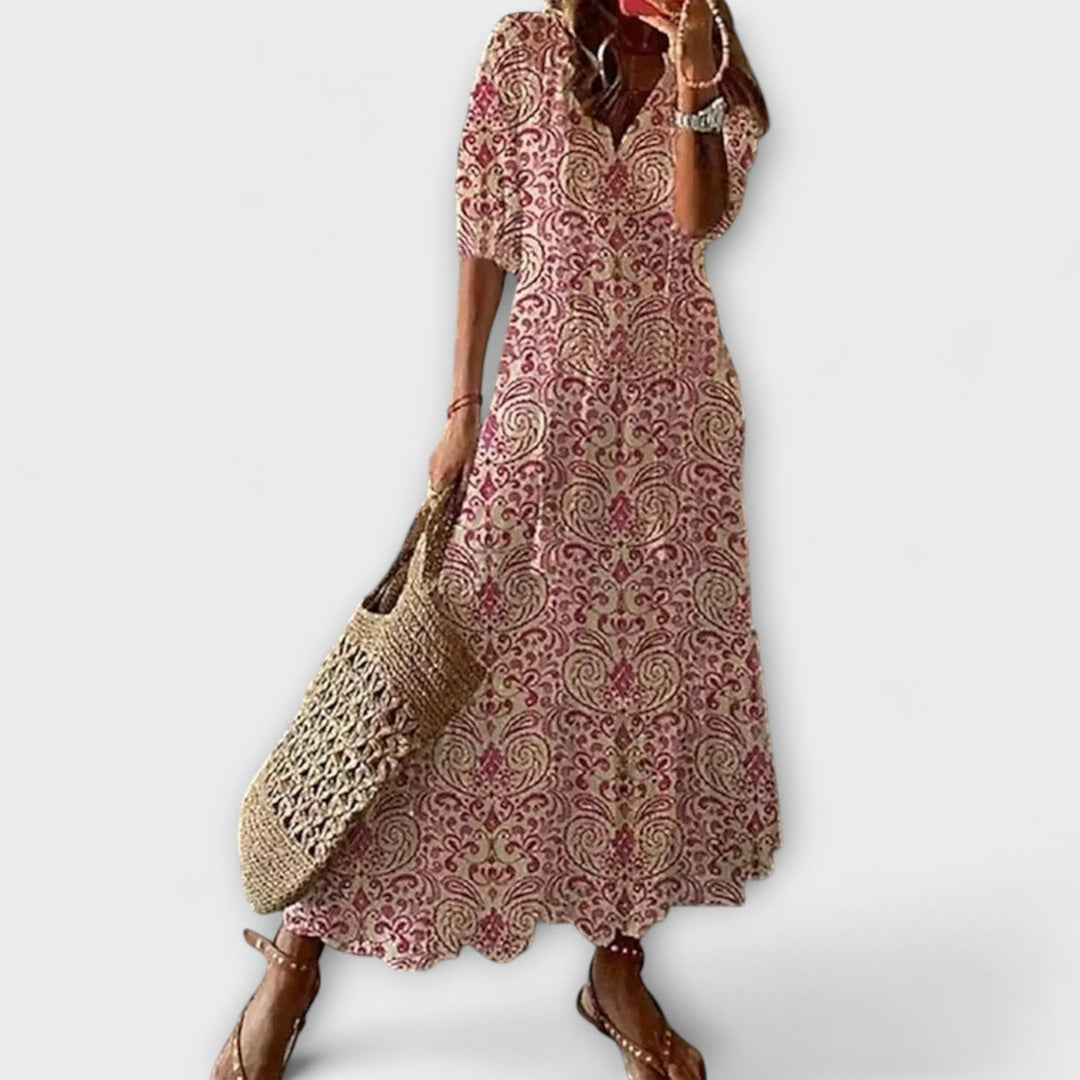 Anna – Women's Bohemian Summer Dress with Flowing Silhouette