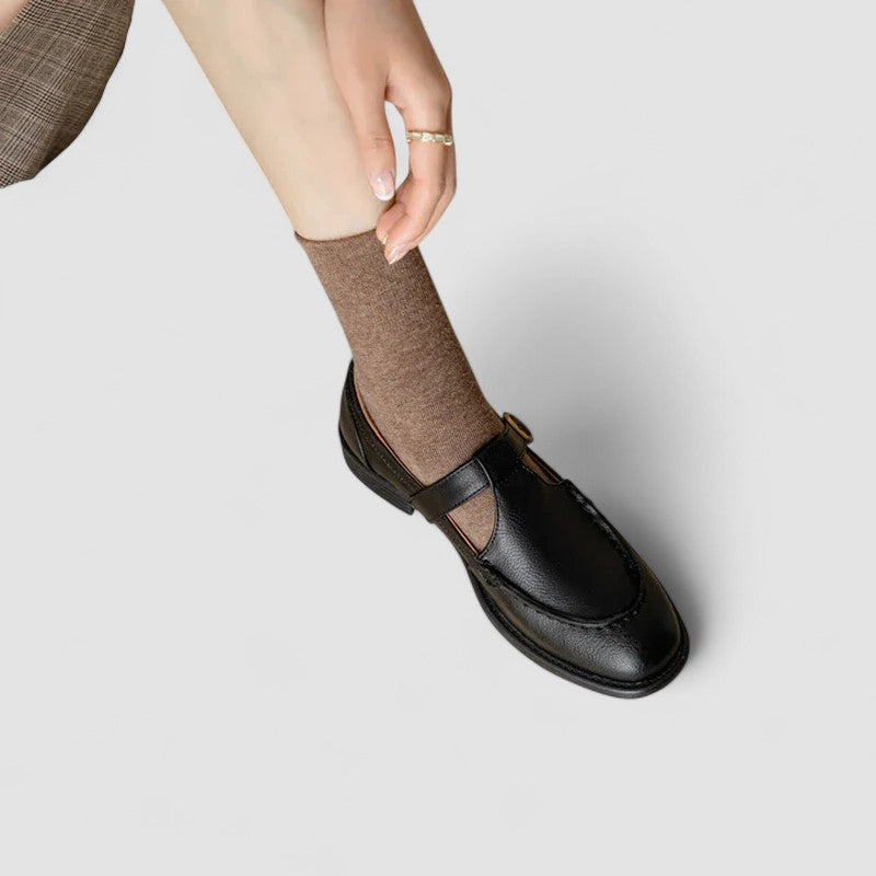 Deborah - Orthopedic Square-Toe Mary Jane Shoes